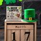 St. Patricks Day Decor, Rustic Irish Coffee Wood Block Sign St Patricks Day Decorations Home Kitchen Tabletop Shelf Desk Decor, 5 X 5 Inches